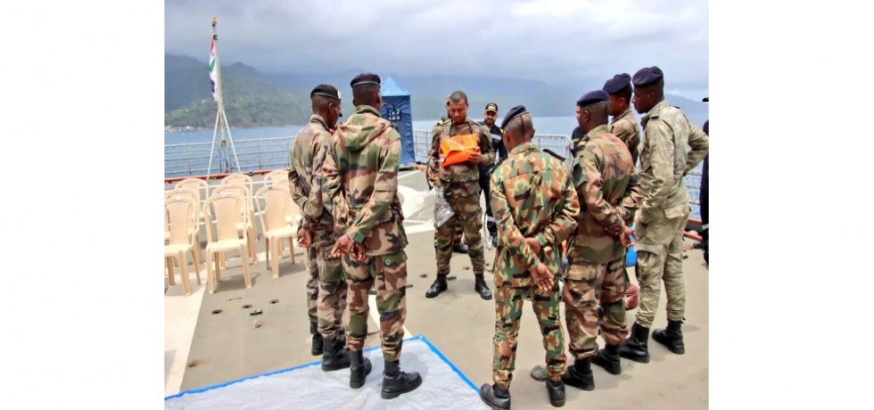 INS Tarkash made a Port Call at Port Mutsamudu in Anjouan, Comoros from 18-20 October 2022.The ship carried out diff capability enhancement activities for the Comoros Coast Guard,thus strengthening India-Comoros ties.